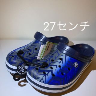 クロックス(crocs)の２７センチ 新品クロックス クロックバンド 正規品  ブルー ネイビー(サンダル)