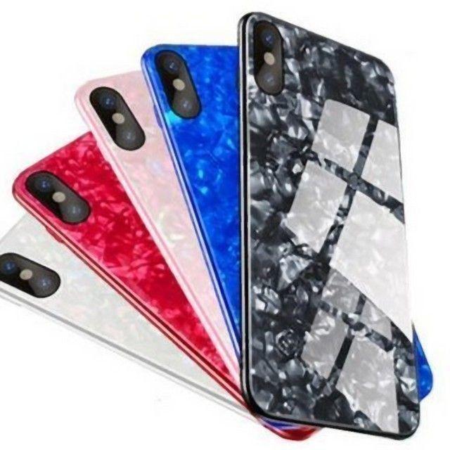 iPhone XR ケース ガラスシェル キラキラ ブラックの通販 by Leanのお店｜ラクマ