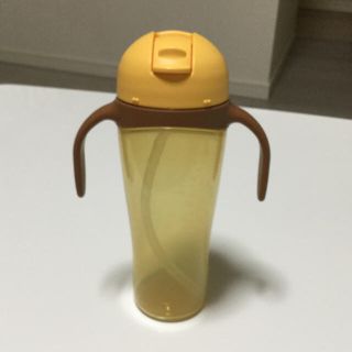 取っ手付きストローマグ☆オレンジ330ml(マグカップ)