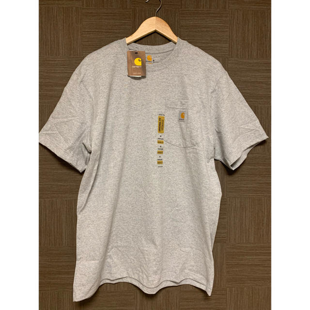 carhartt(カーハート)のラスト一点 早い者勝ち カーハート ポケットＴシャツ Mサイズ グレー メンズのトップス(Tシャツ/カットソー(半袖/袖なし))の商品写真