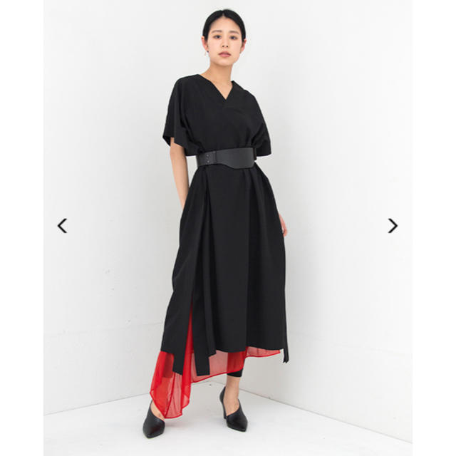 レディース19ss HYKE SUMMER DRESS/BLACK