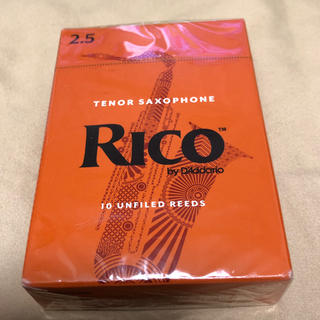 リコ(RICO)の【未開封品】Rico リコ テナーサックス用リード 2.5(サックス)