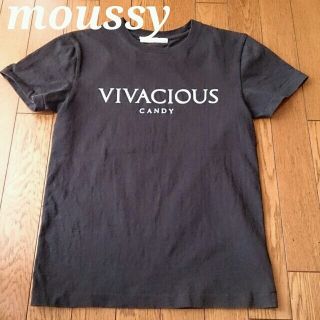 マウジー(moussy)のブラックTシャツ(Tシャツ(半袖/袖なし))