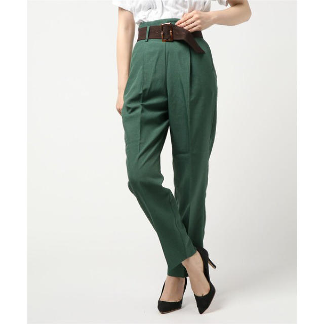 moussy WAIST BELT TUXEDO PANTS タックパンツ - カジュアルパンツ
