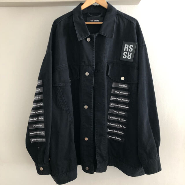 正規18SS RAF SIMONS ラフシモンズ  権力の美学 デニムジャケット 1