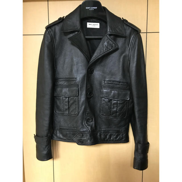 Saint Laurent(サンローラン)のサンローラン 15aw Jake レザー 44 メンズのジャケット/アウター(レザージャケット)の商品写真