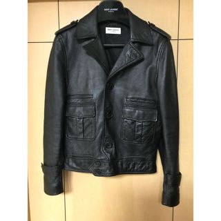 サンローラン(Saint Laurent)のサンローラン 15aw Jake レザー 44(レザージャケット)