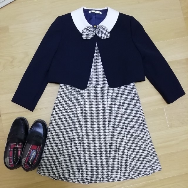 フォーマル　ワンピース　靴　3点セット キッズ/ベビー/マタニティのキッズ服女の子用(90cm~)(ドレス/フォーマル)の商品写真