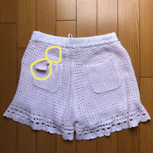 Rady(レディー)のrady かぎ編みショーパン 薄ピンク 吉川ひなの着 レディースのパンツ(ショートパンツ)の商品写真