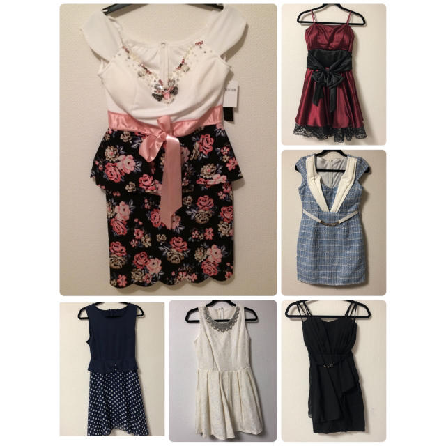 【新品】ドレス１１着　アクセサリー、ベルト、バッグ付き　まとめ売り　B