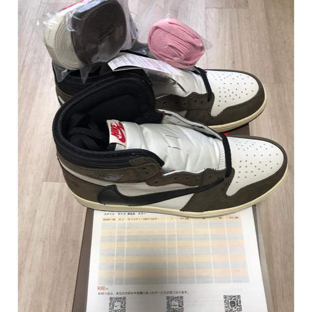 NIKE AIR JORDAN1 × TRAVIS SCOTT 27.5 2