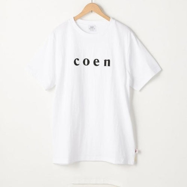 coen(コーエン)の送料無料！新品！coen(コーエン)ロゴTシャツ 白 ホワイト L メンズのトップス(Tシャツ/カットソー(半袖/袖なし))の商品写真