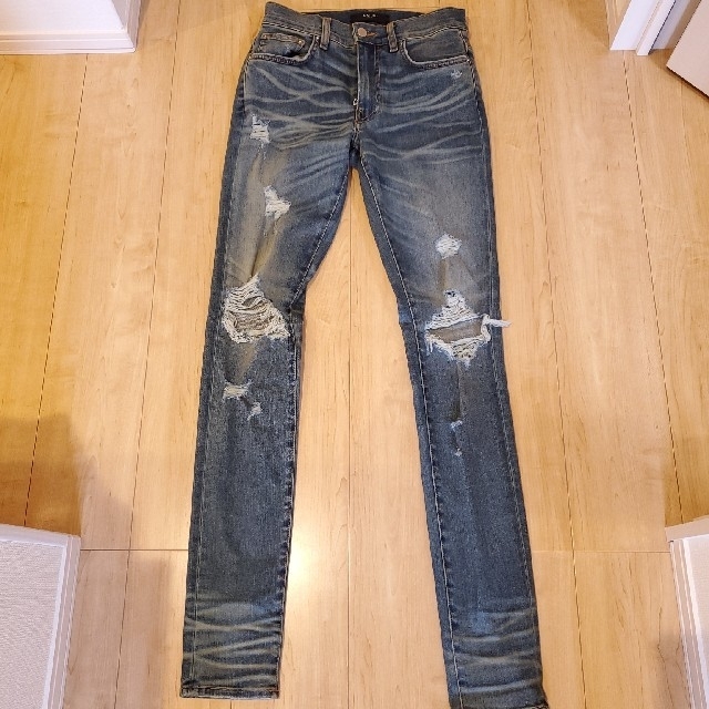 超人気新品 Saint Laurent - amiri ダメージ ジーンズ デニム/ジーンズ