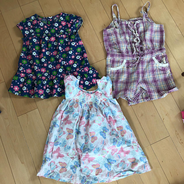 babyGAP(ベビーギャップ)のお値下げ ワンピース サロペット キッズ/ベビー/マタニティのキッズ服女の子用(90cm~)(ワンピース)の商品写真