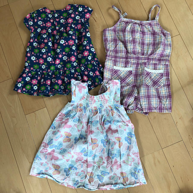 babyGAP(ベビーギャップ)のお値下げ ワンピース サロペット キッズ/ベビー/マタニティのキッズ服女の子用(90cm~)(ワンピース)の商品写真