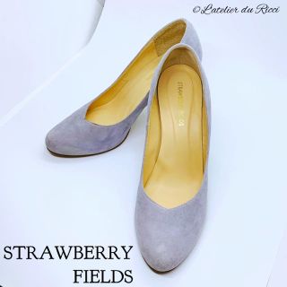 ストロベリーフィールズ(STRAWBERRY-FIELDS)の《美品》STRAWBERRYFIELDS ラベンダー スエード パンプス 23㎝(ハイヒール/パンプス)