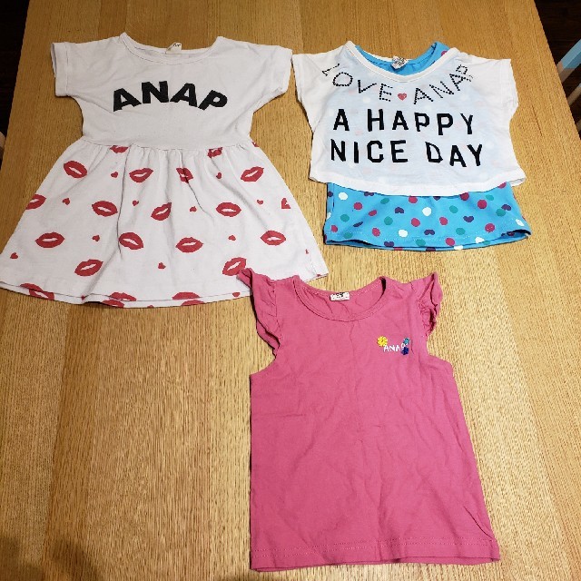 ANAP Kids(アナップキッズ)のANAPKIDSまとめ売り キッズ/ベビー/マタニティのキッズ服女の子用(90cm~)(Tシャツ/カットソー)の商品写真