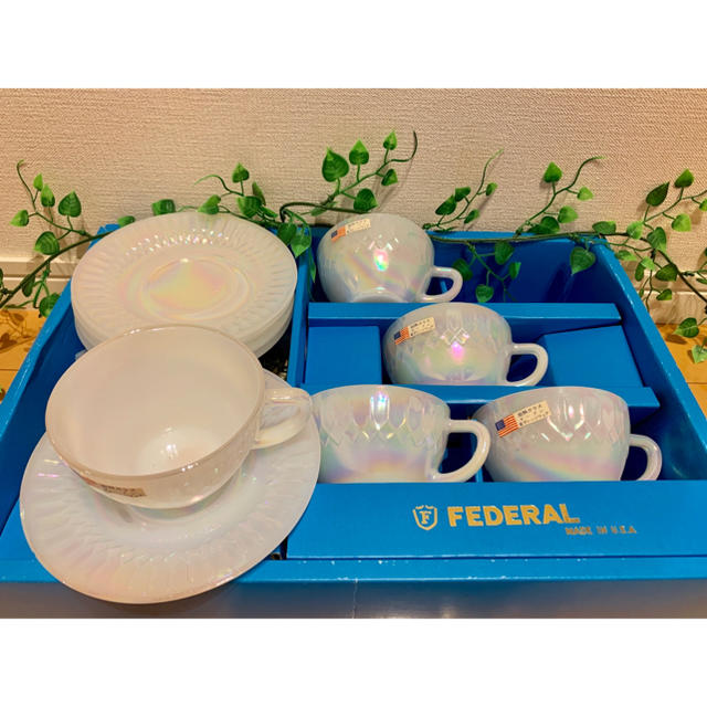 新品・未使用 Federal  フェデラル オーロラカップ セット 5客