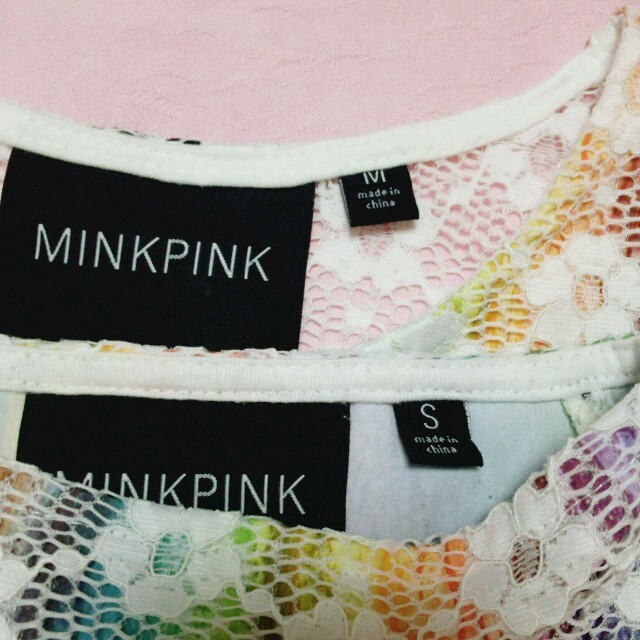 MINKPINK(ミンクピンク)のレインボーレースセットアップ レディースのワンピース(ミニワンピース)の商品写真