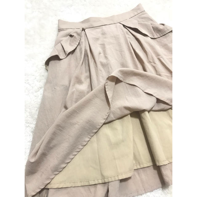 Couture Brooch(クチュールブローチ)のさみー様専用 ベージュ フレアスカート  レディースのスカート(ひざ丈スカート)の商品写真