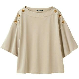 シマムラ(しまむら)の【専用です】しまむら  MUMU   ベージュ  M(カットソー(半袖/袖なし))