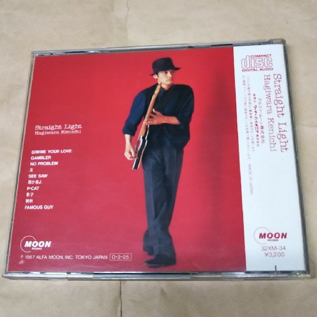 萩原健一・Straight Light 1987年版CD エンタメ/ホビーのCD(ポップス/ロック(邦楽))の商品写真