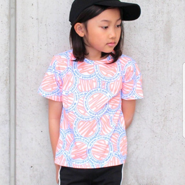 ANAP Kids(アナップキッズ)の半額【新品】ANAP　半袖Tシャツ　100 110　兄弟　姉弟リンクコーデ キッズ/ベビー/マタニティのキッズ服女の子用(90cm~)(Tシャツ/カットソー)の商品写真