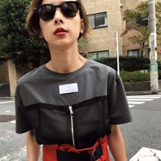 アメリヴィンテージ(Ameri VINTAGE)のAmeri vintage/新品MY UNION TEE/チャコールブラック(Tシャツ(半袖/袖なし))