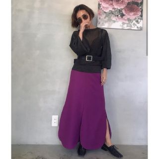 アメリヴィンテージ(Ameri VINTAGE)の今期　アメリヴィンテージ　PETAL HEM SKIRT(ロングスカート)