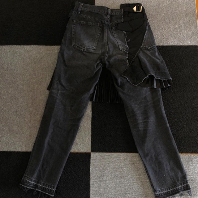 sacai - sacai ミニスカート付きデニムパンツの通販 by KAERA'sshop