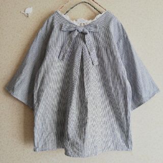 サマンサモスモス(SM2)のオカカ様専用　サマンサモスモス🌸後ろリボン🎀Tブラウス(シャツ/ブラウス(長袖/七分))