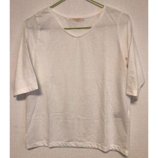 ショコラフィネローブ(chocol raffine robe)のTシャツ 白 （ショコラフィネローブ）(Tシャツ(長袖/七分))