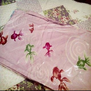 SALE♡紫ピンク金魚柄浴衣(浴衣)