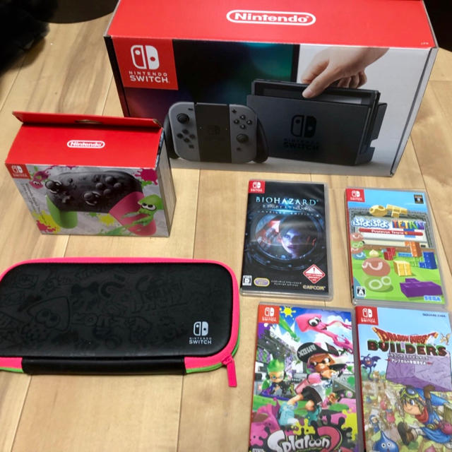 【保証付】Nintendoswitch+プロコン+ソフト付き