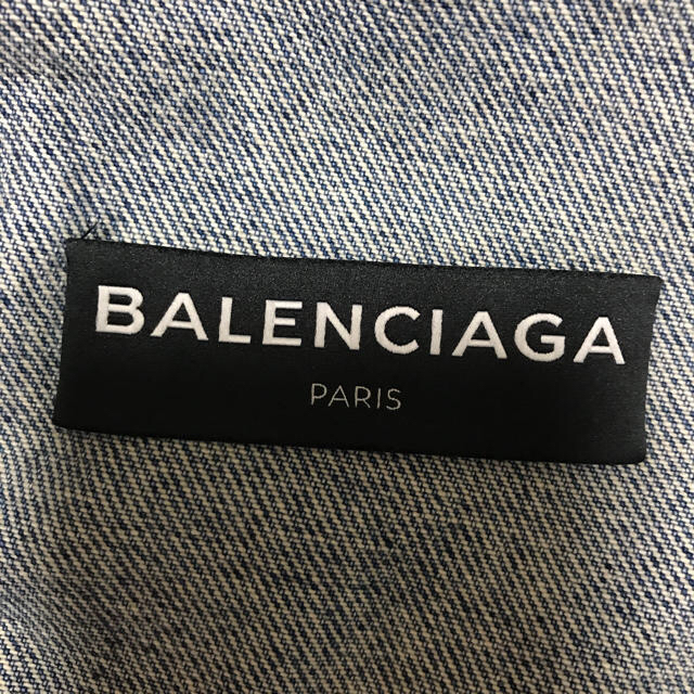 Balenciaga(バレンシアガ)のBALENCIAGA 100周年記念 キャンペーンロゴ デニムジャケット 52 メンズのジャケット/アウター(Gジャン/デニムジャケット)の商品写真