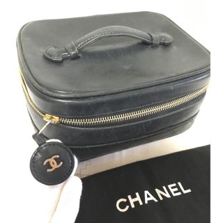 シャネル(CHANEL)のCHANEL シャネル バニティ ポーチ 黒 ブラック USED(ポーチ)