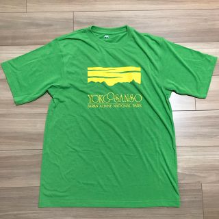 モンベル(mont bell)のmont-bell モンベル 横尾山荘 槍ヶ岳限定 未使用 緑 Ｌサイズ(Tシャツ/カットソー(半袖/袖なし))