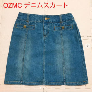 オゾック(OZOC)のOZOC 膝丈デニムスカート（Mサイズ）(ひざ丈スカート)