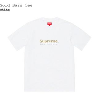 シュプリーム(Supreme)のSupreme Gold Bars Tee Lサイズ(Tシャツ/カットソー(半袖/袖なし))