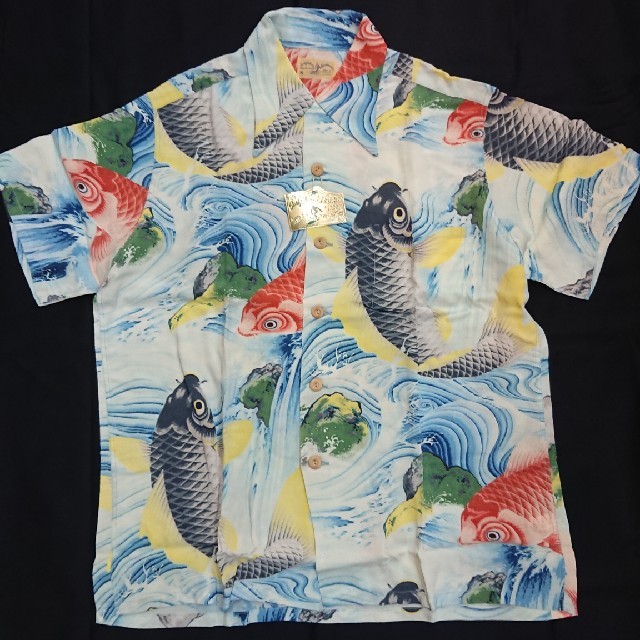 Sun Surf - 新品 サンサーフ スペシャル ハワイアンシャツ 鯉の滝登り