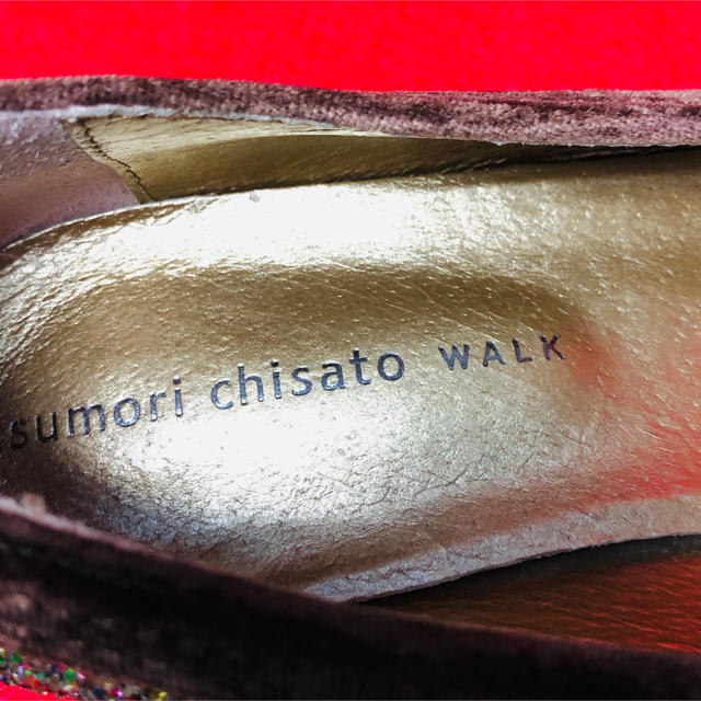 TSUMORI CHISATO(ツモリチサト)のTSUMORI CHISATO　walk フラット　ラメパンプス　最終価格 レディースの靴/シューズ(ローファー/革靴)の商品写真