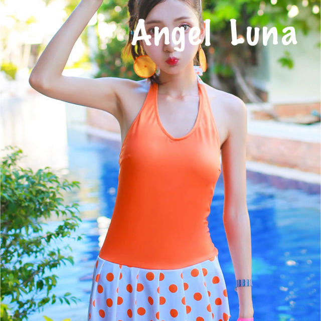 Angel Luna 一体型ワンピース水着 ドット柄 bluke.com.br