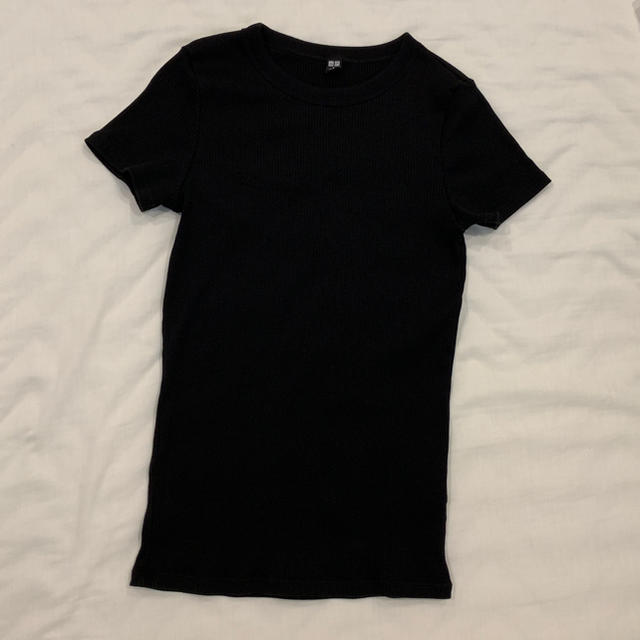 UNIQLO(ユニクロ)のUNIQLO リブクルーネックT レディースのトップス(Tシャツ(半袖/袖なし))の商品写真