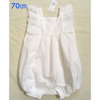 ベビーギャップ(babyGAP)の『新品』babyGap 女の子用 ノースリーブ ロンパース 70㎝サイズ(ロンパース)