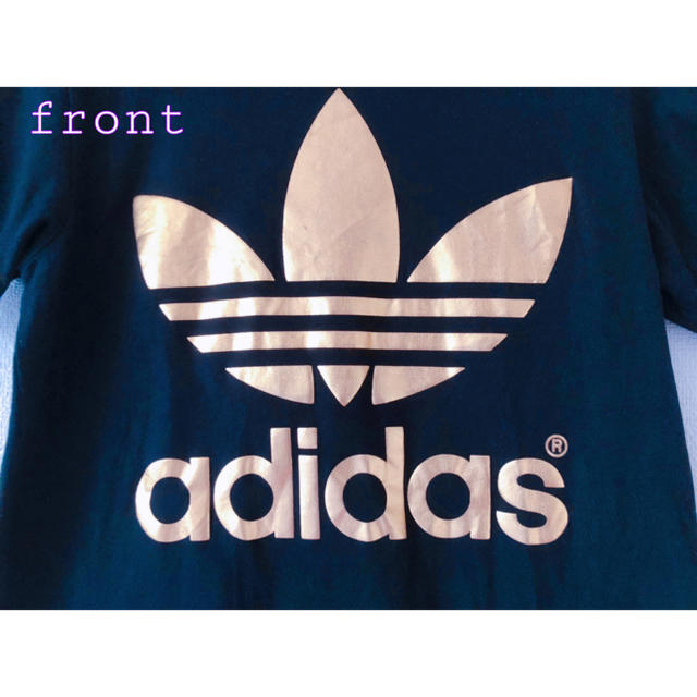 adidas(アディダス)の美品＊adidas 黒×ゴールドTシャツ M メンズのトップス(Tシャツ/カットソー(半袖/袖なし))の商品写真