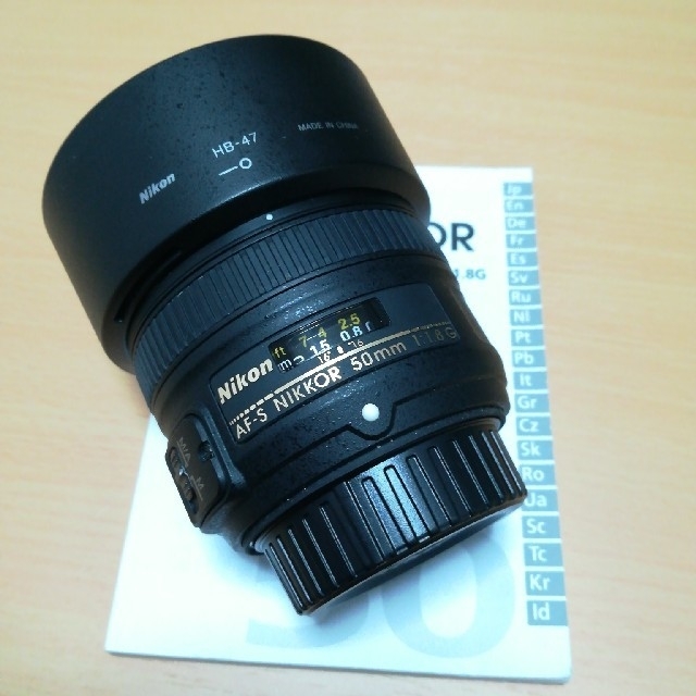 ニコン　単焦点レンズ　AF-S  50mm f1.8G　一眼レフカメラ