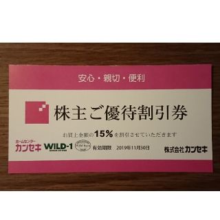 スノーピーク(Snow Peak)のwild-1 カンセキ 15%off 優待券(ショッピング)