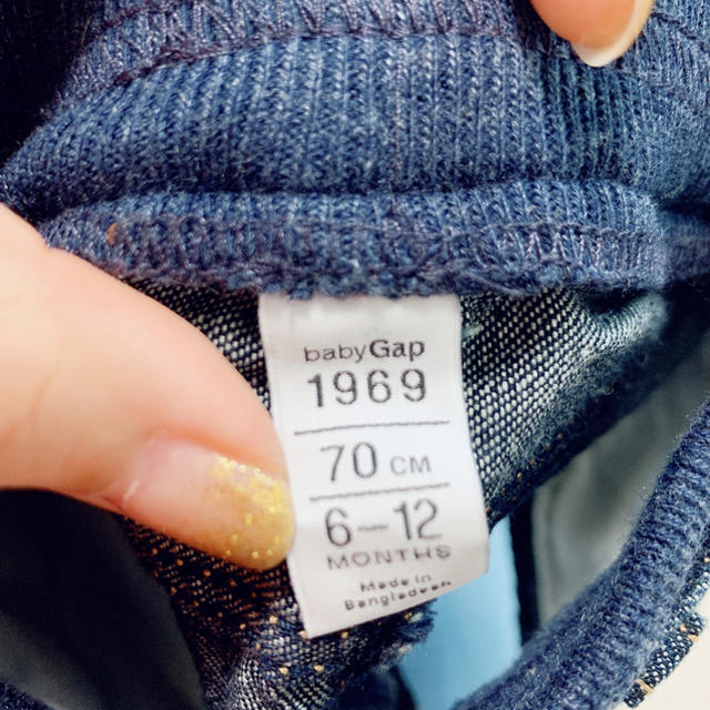 babyGAP(ベビーギャップ)のbabyGAP ブルマ付デニムスカート70 キッズ/ベビー/マタニティのベビー服(~85cm)(スカート)の商品写真