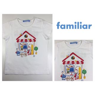 ファミリア(familiar)のfamiliar リアちゃん プリント カットソー Tシャツ 100 美品(Tシャツ/カットソー)