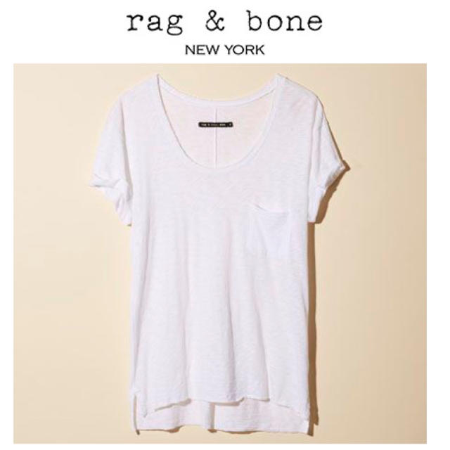 VOGUE掲載 rag&bone『THE POCKET』Tシャツ ホワイト新品M